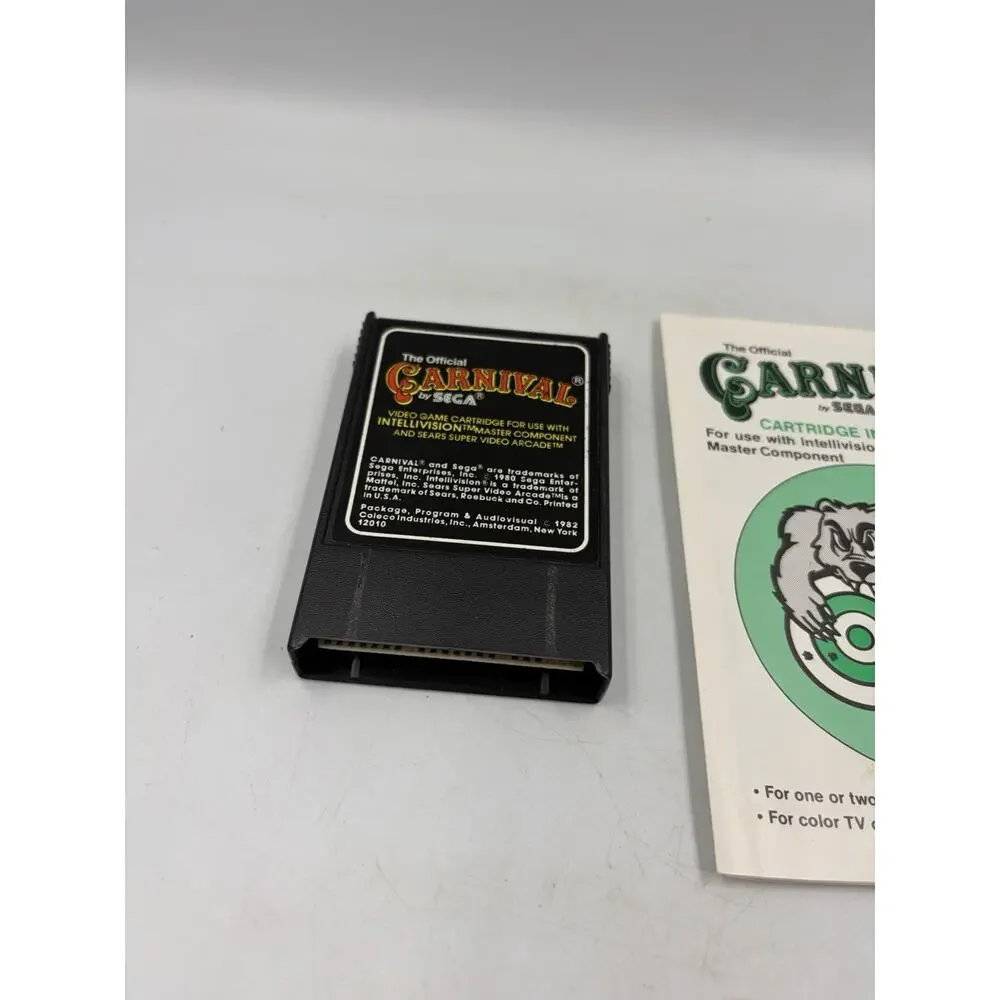 Carnival (Intellivision, 1982) With Manual and Box - FAST Shipping